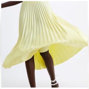 ZARA midi pleated skirt
